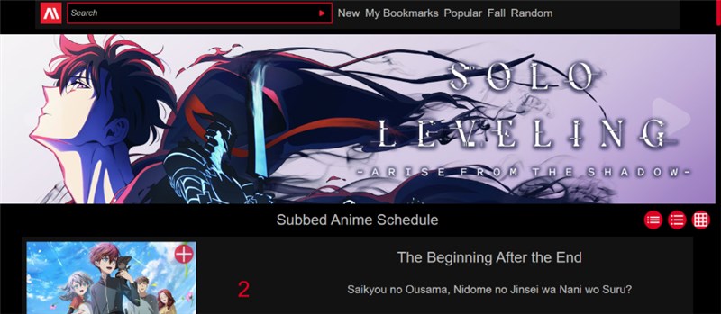 AnimeHeaven Interface