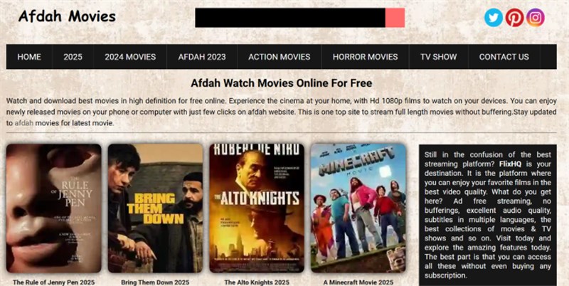 Afdah Interface