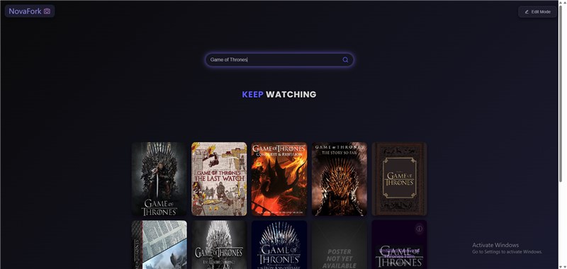 Novafork Interface