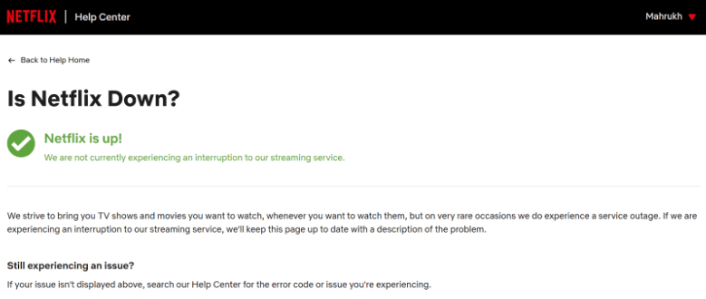 Check Netflix Server 