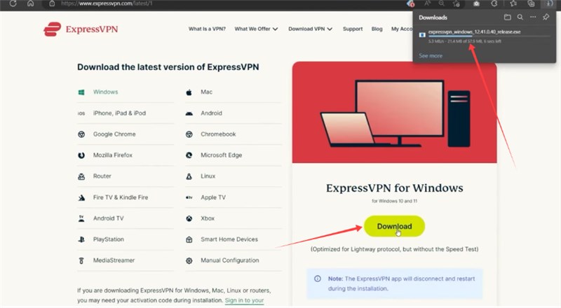 Download and Enable ExpressVPN