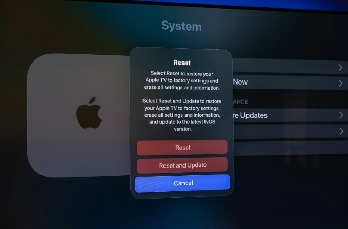 Factory Reset Apple TV