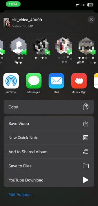 Choose Save to Files
