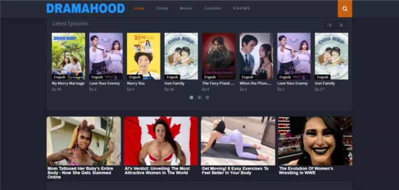 KDramaHood Interface