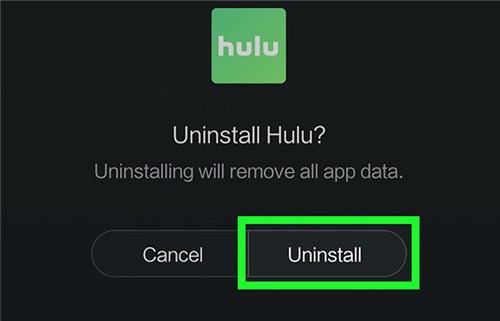 Uninstall Hulu App