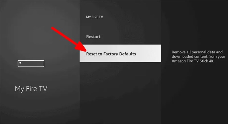 Reset Firestick to Factory Default