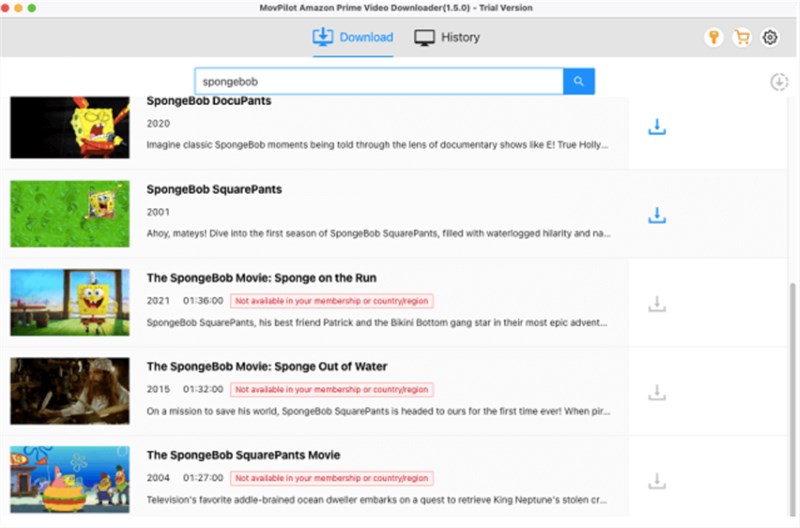Search and Download Movies