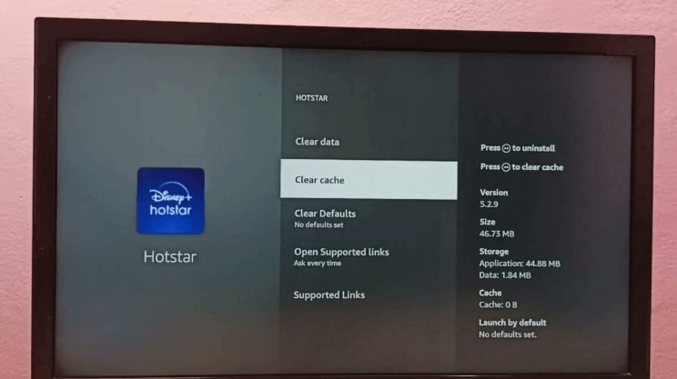 Clear App Cache