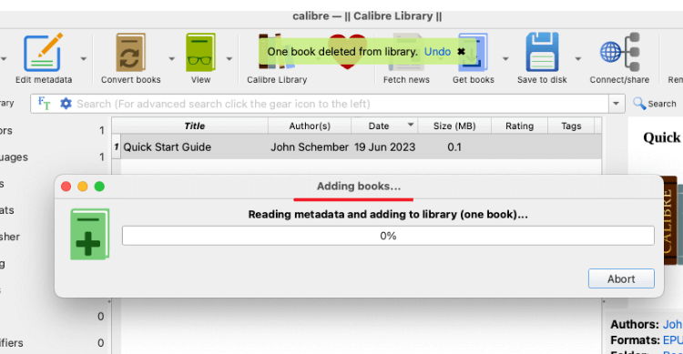 Add a Kindle Book to Calibre