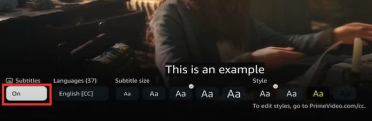 Toggle on Smart TV