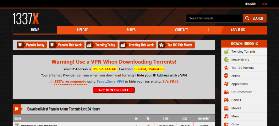 1337X Website