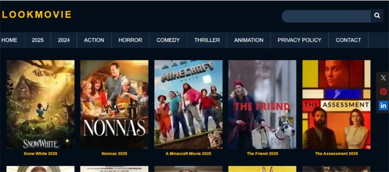 Lookmovie Interface