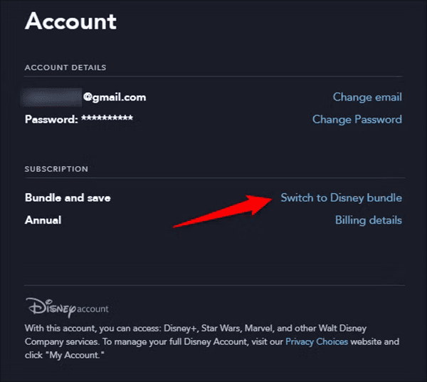 Switch to Disney Bundle