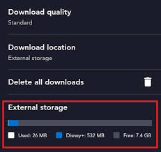 Download Disney+ Movies to External Storage