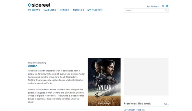 SideReel Interface