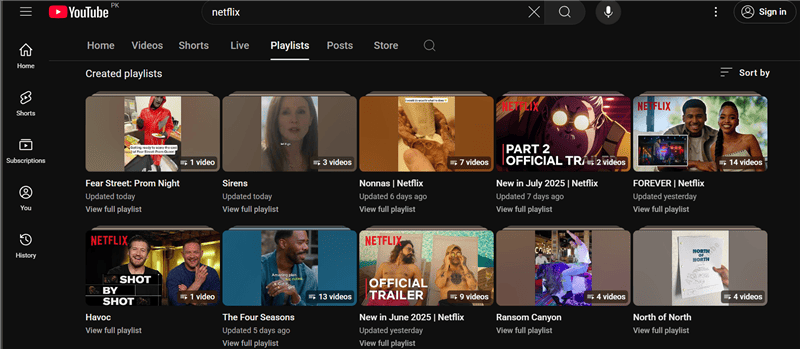 Watch Netflix on YouTube
