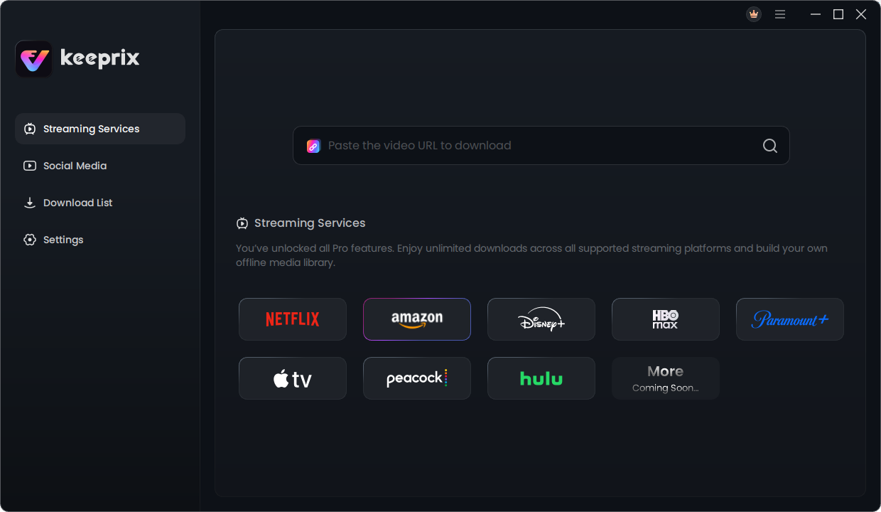 Download and install Keeprix Video Downloader