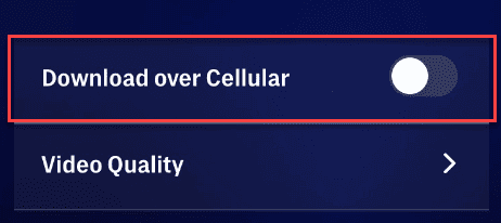 Turn Off Download Over WiFi Only on Max