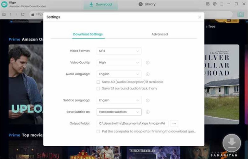 Adjust Download Settings