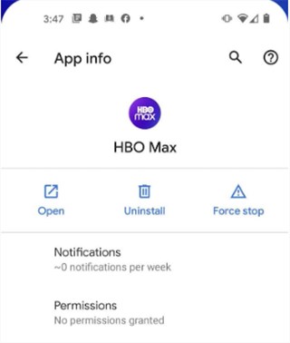 Re-login to HBO Max