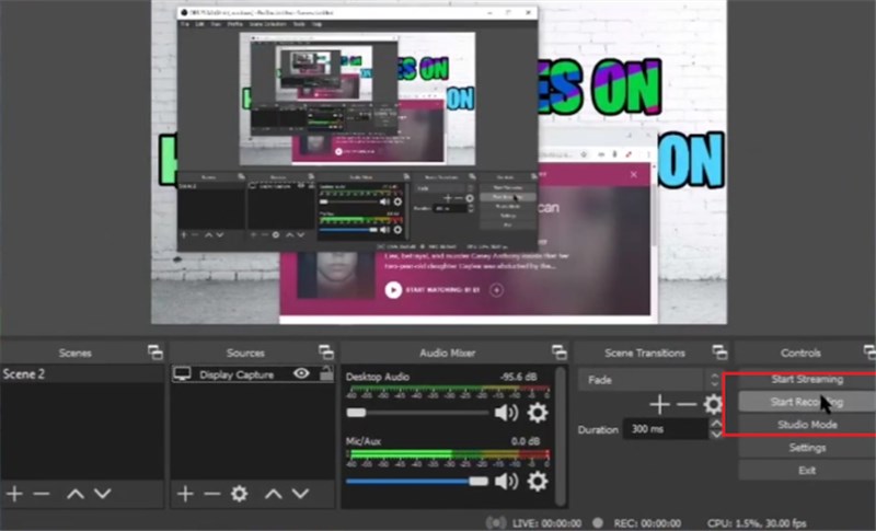 Start Recording Netflix with OBS