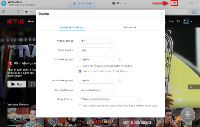 Customize Output Settings