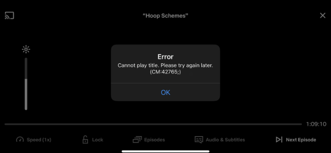 Netflix Airplay Not Working Error