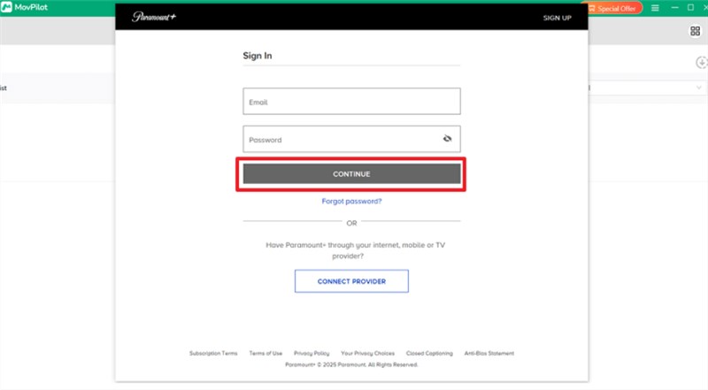 Sign in Your Paramount+ Account