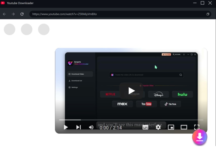 Click Download Icon