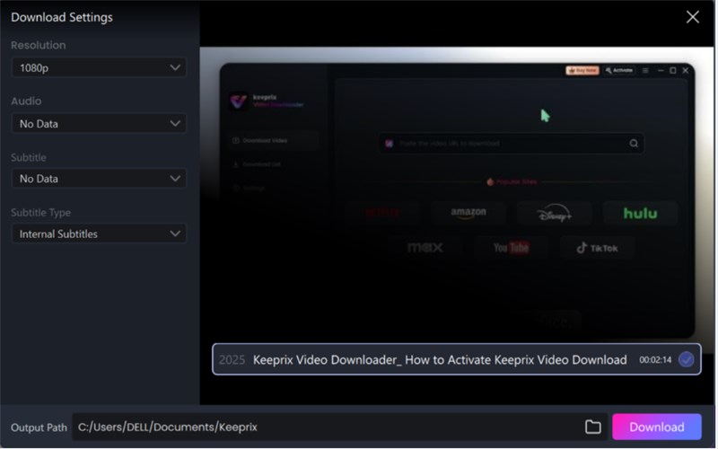 Adjust Download Settings