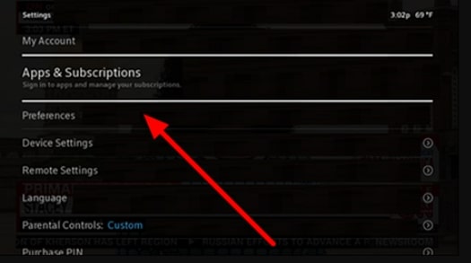 Access Manage Subscription Screen