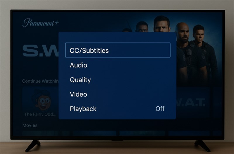 Select CC /Subtitles