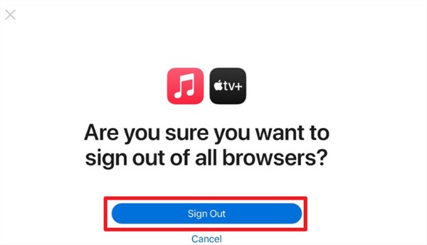 Sign Out Apple TV Account