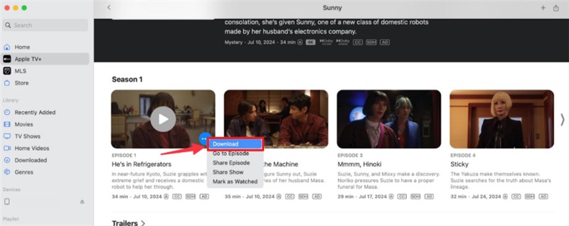 Download Apple TV Shows on Mac