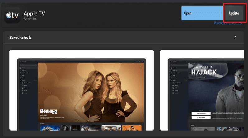 Update Apple TV App on Windows