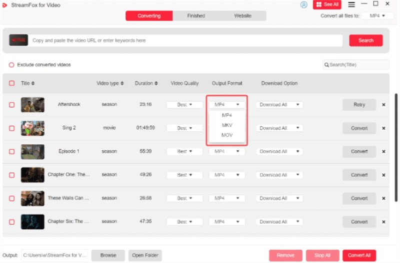 Adjust Download Settings