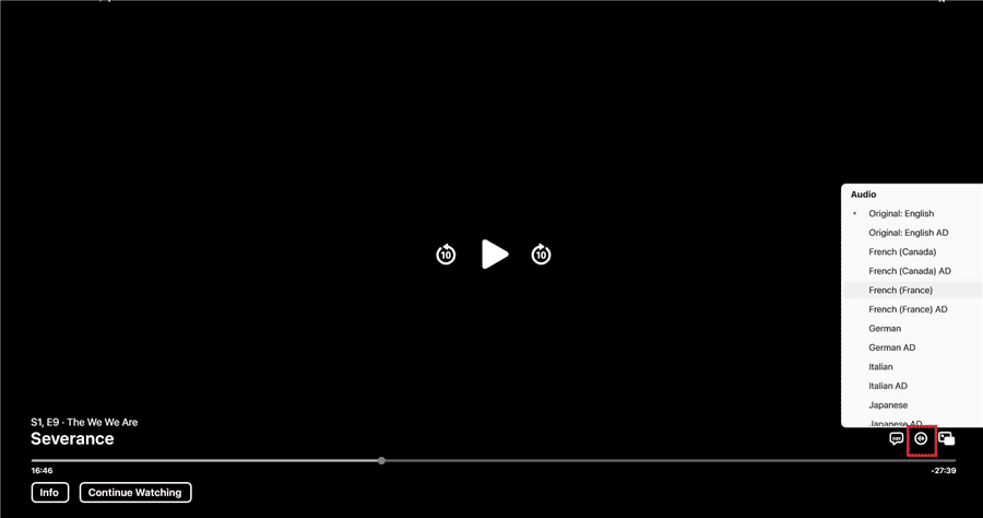 Change Apple TV Language When Streaming