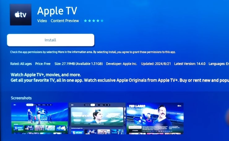 Install Apple TV