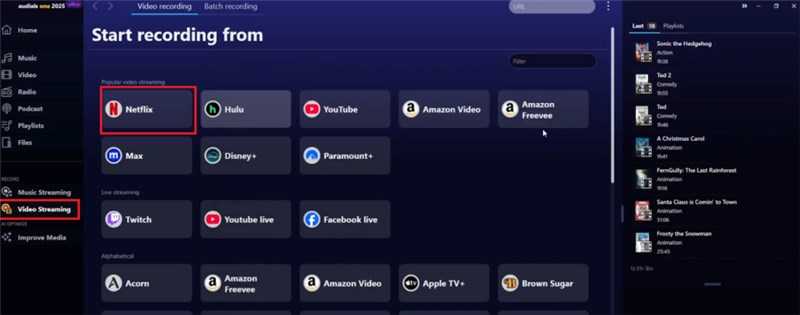Tap Netflix Platform