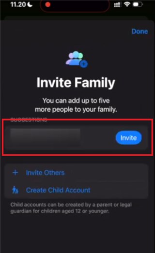 Join Family Sharing Group