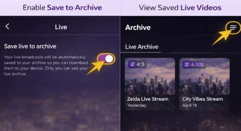 Enable and Access the Instagram Live Archive