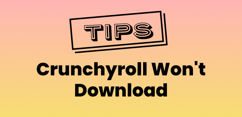 Crunchyroll Won't Download