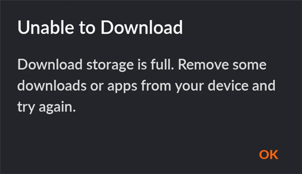 Crunchyroll Not Downloading - Full Storage