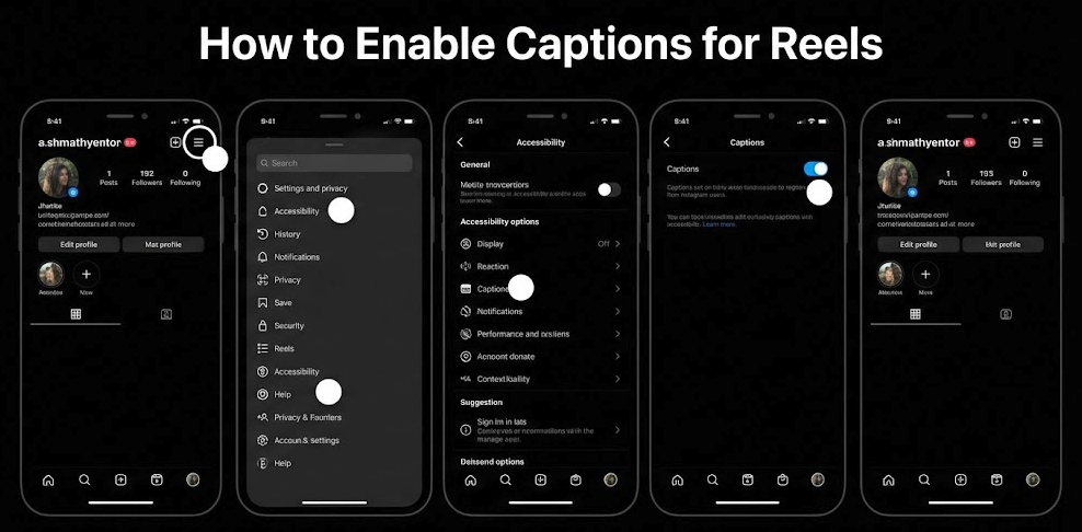 How to Enable Captions for Reels