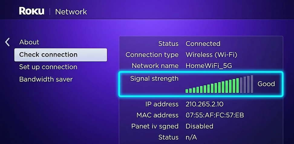 Roku Network Settings