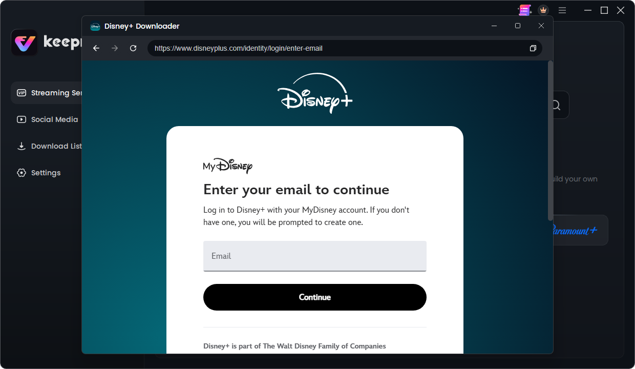 login your Disney Plus account