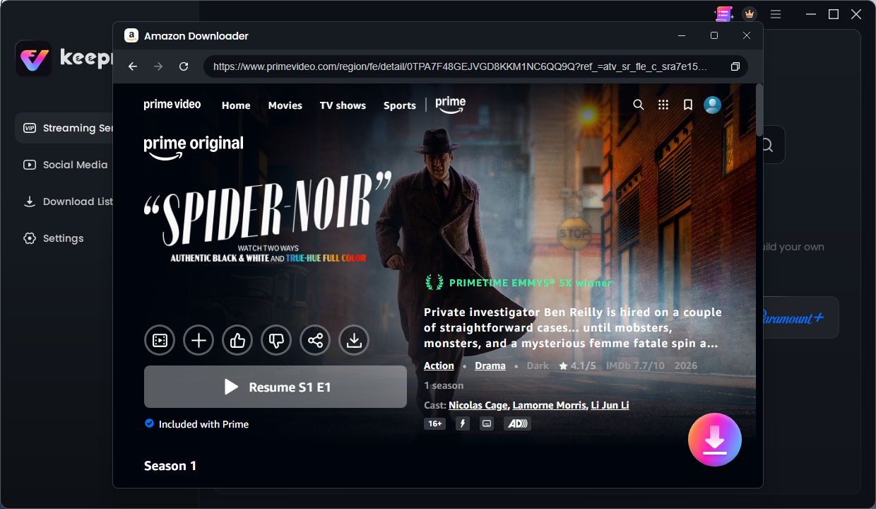 Choose the show you want