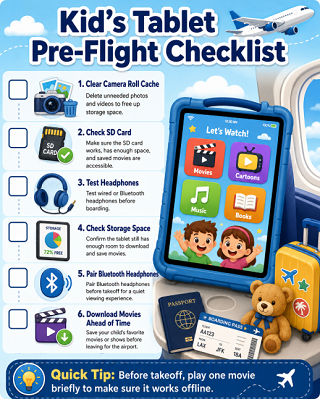 Kid’s Tablet Pre-Flight Checklist
