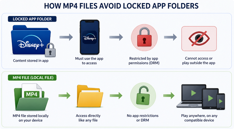How Mp4 Files Avoid Locked App Folders