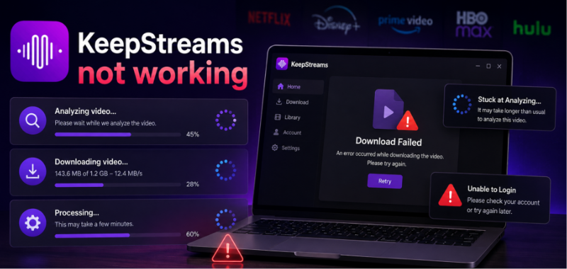 KeepStreams not working